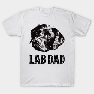 Chocolate Lab Dad Labrador T-Shirt